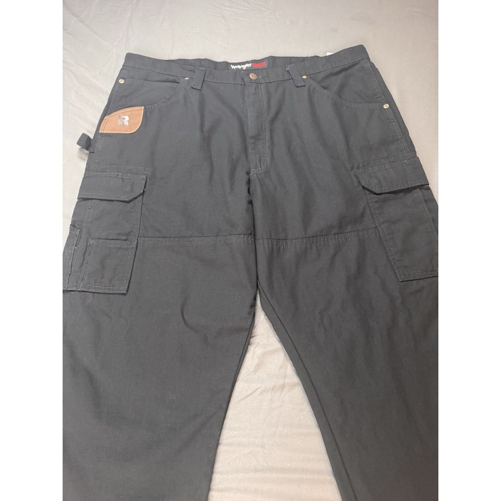 Wrangler Riggs Workwear Pants Men's 40x36 Utility Work Black Cargo - Picture 3 of 16